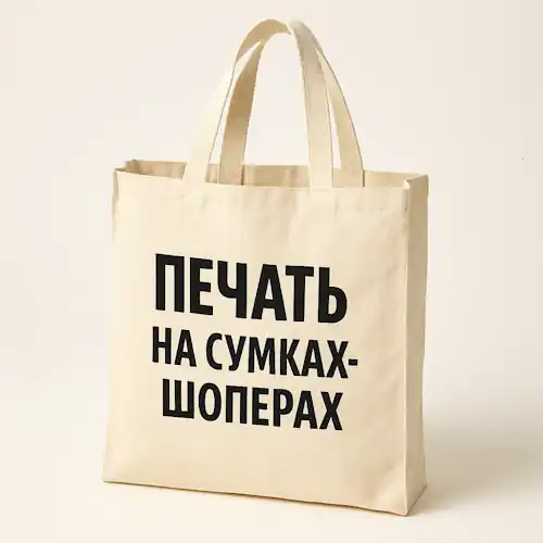 Шопперы с печатью логотипа