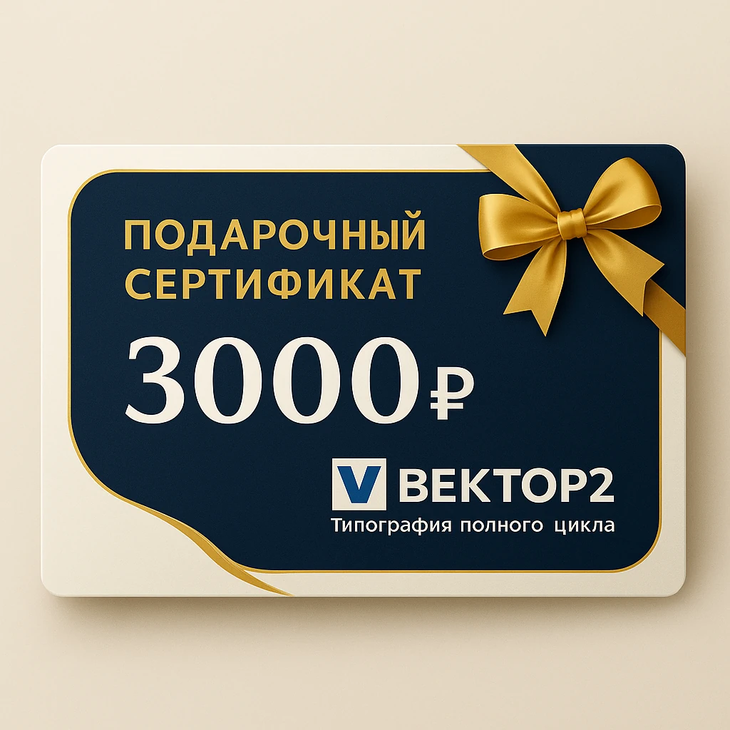 Подарочные сертификаты с логотипом