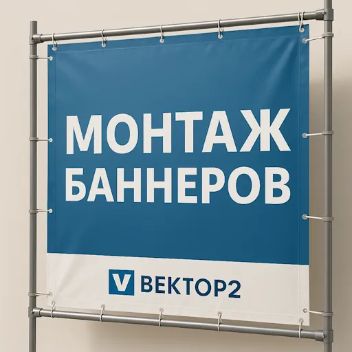 Монтаж баннеров